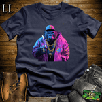 Graffiti King Cigar Gorilla Navy | Gorilla Graphic Tee