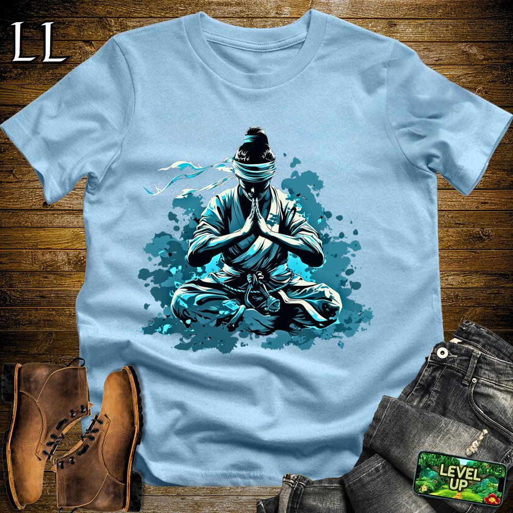 Gratitude Samurai Light Blue | Thankful Warrior Tee