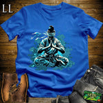 Gratitude Samurai Royal Blue | Thankful Warrior Tee