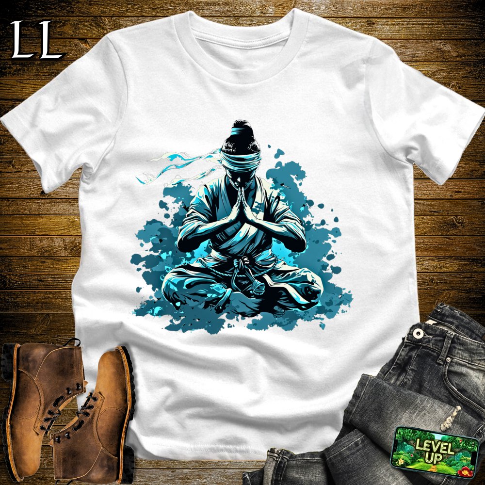 Gratitude Samurai White | Thankful Warrior Tee