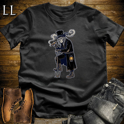 Graveyard Gravedigger Cigar T-Shirt Black | Halloween Cigar Shirt