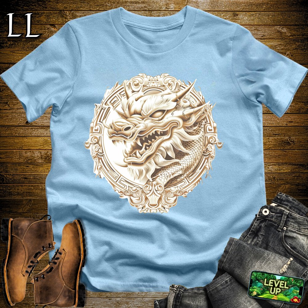 Greek Dragon Softstyle Tee - Light Blue - LegacyLayers