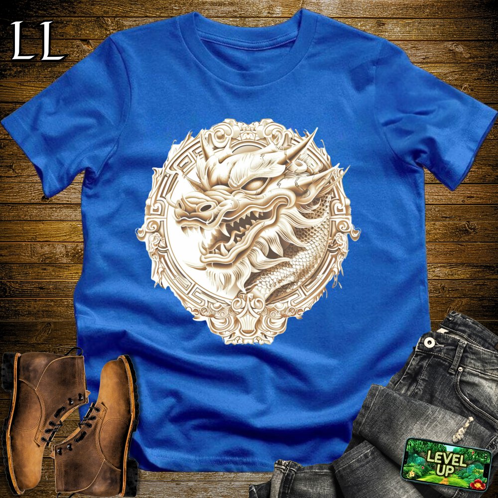 Greek Dragon Softstyle Tee - Royal - LegacyLayers