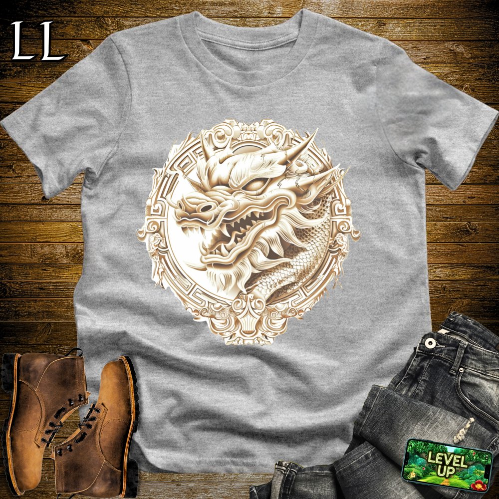 Greek Dragon Softstyle Tee - Sport Grey - LegacyLayers