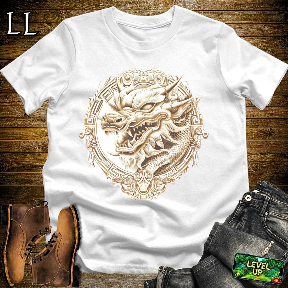 Greek Dragon Softstyle Tee - White - LegacyLayers