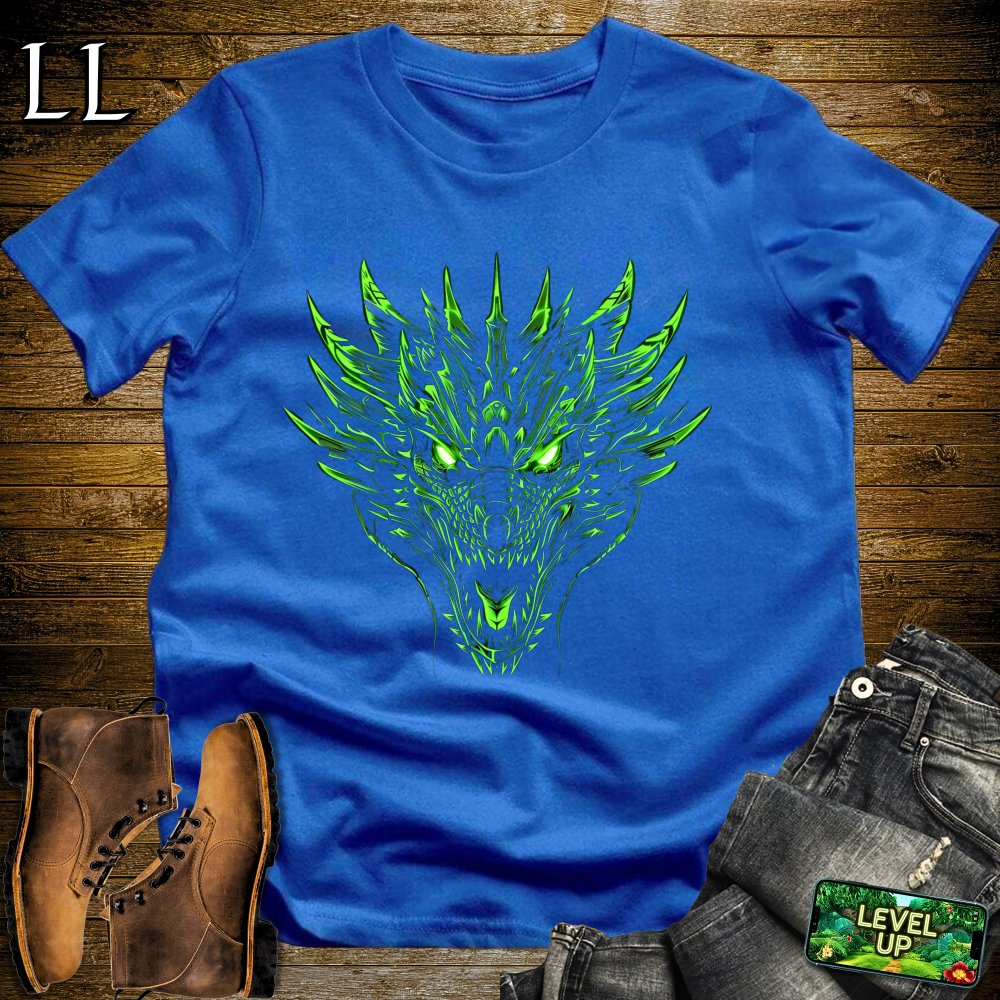 Green Dragons Glare Softstyle Tee - Royal - LegacyLayers