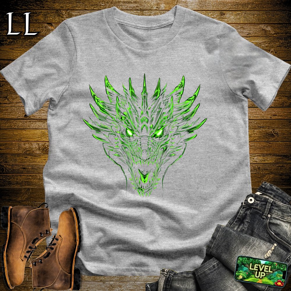 Green Dragons Glare Softstyle Tee - Sport Grey - LegacyLayers