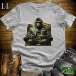 Green Suit Cigar Gorilla Sport Grey | Gorilla Graphic Tee