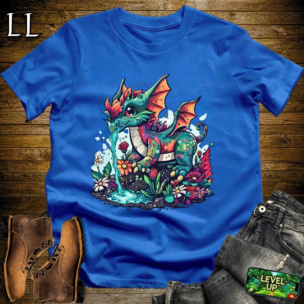 Green Thumb Dragon Softstyle Tee - Royal - LegacyLayers