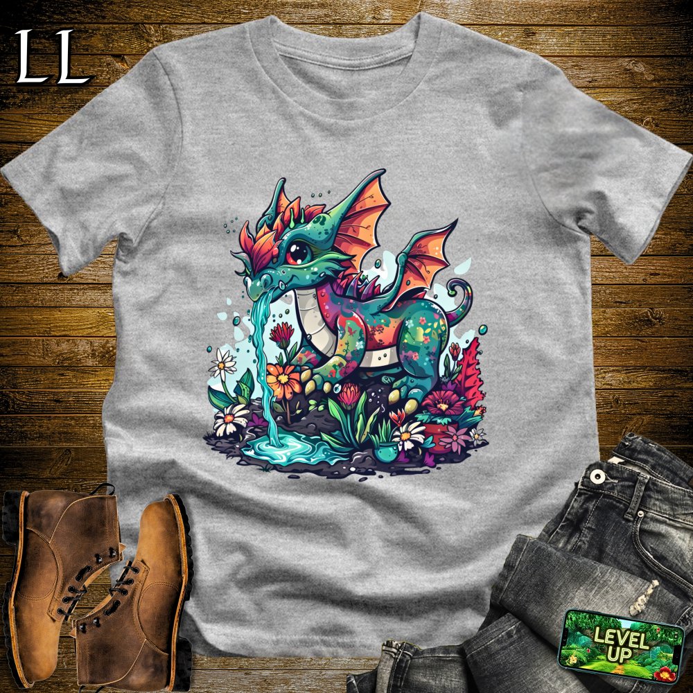 Green Thumb Dragon Softstyle Tee - Sport Grey - LegacyLayers