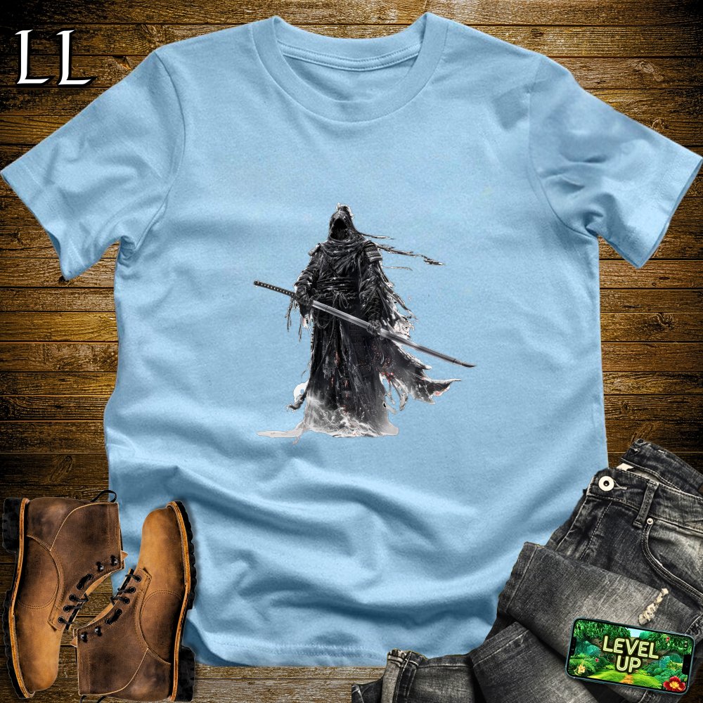 Grim Reaper Samurai Softstyle Tee - Light Blue - LegacyLayers