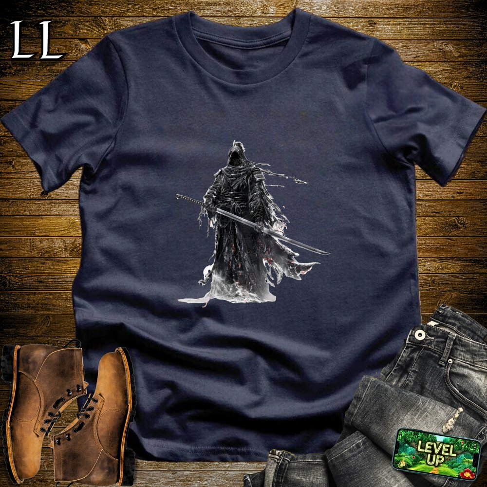 Grim Reaper Samurai Softstyle Tee - Navy - LegacyLayers