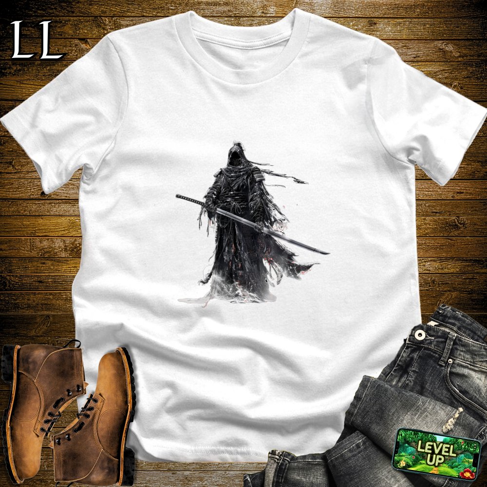 Grim Reaper Samurai Softstyle Tee - White - LegacyLayers