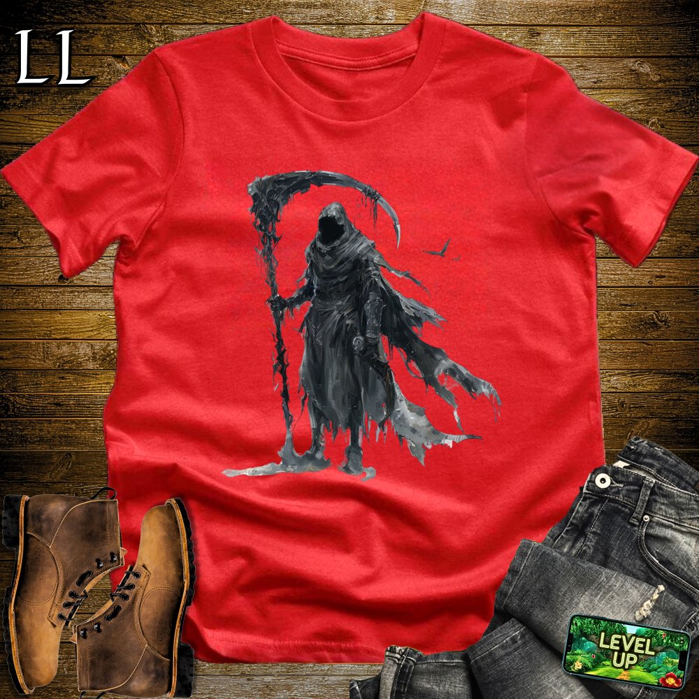 Grim Reapers Scythe Softstyle Tee - Red - LegacyLayers