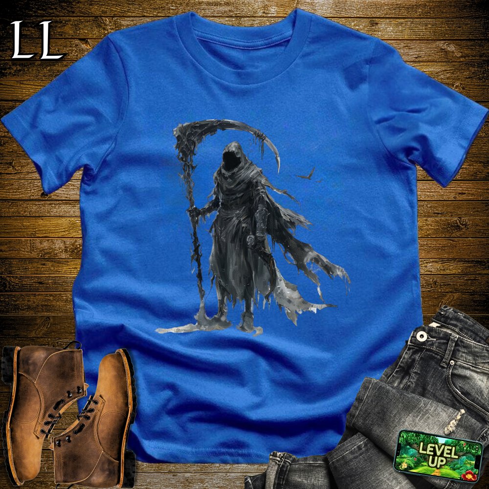 Grim Reapers Scythe Softstyle Tee - Royal - LegacyLayers