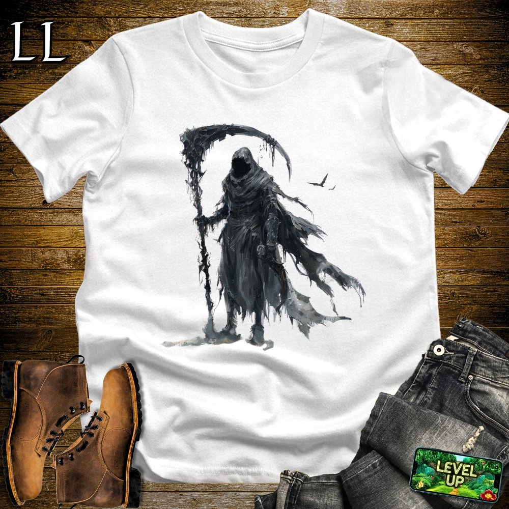 Grim Reapers Scythe Softstyle Tee - White - LegacyLayers