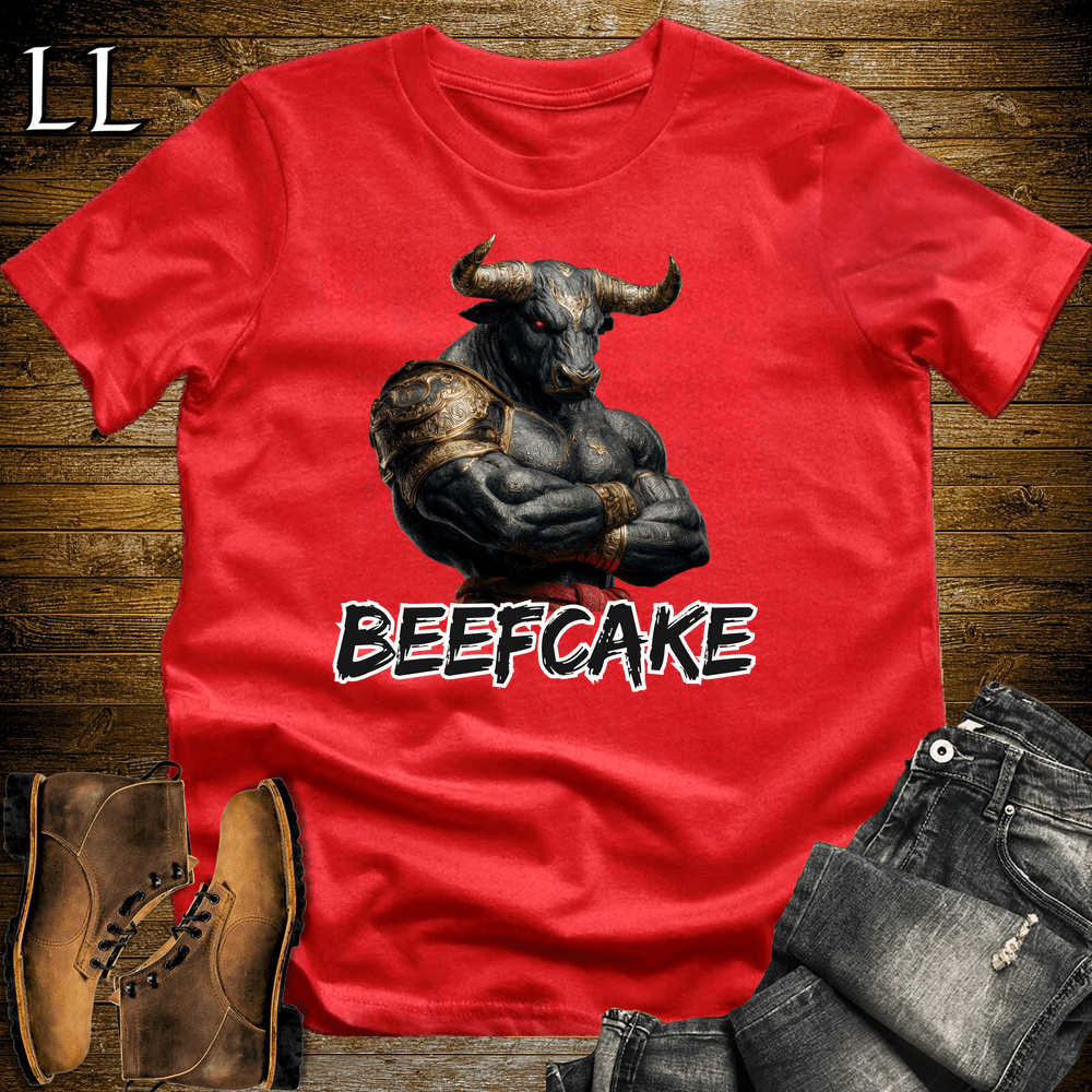 Gym Beast Beefcake Red | Gym Motivation Tee