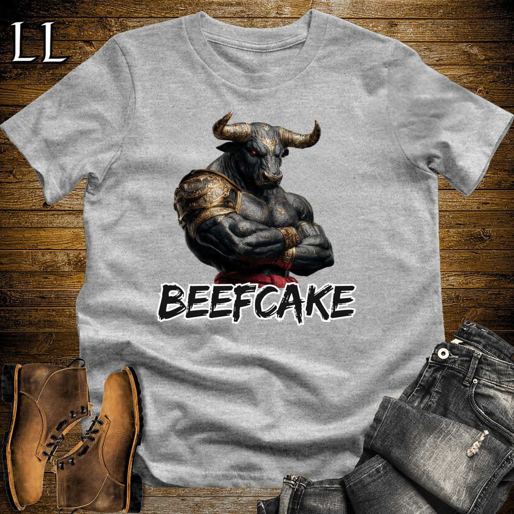 Gym Beast Beefcake Sport Grey | Gym Motivation Tee