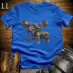 Bench Press Black Elephant Royal Blue | Strength Tee