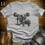 Bench Press Black Elephant Sport Grey | Strength Tee