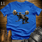Gym Beast Bench Press Black Tiger Royal Blue | Chest Tee