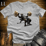 Gym Beast Bench Press Black Tiger Sport Grey | Chest Tee