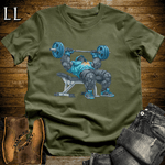 Bench Press Blue Gorilla Military Green | Chest Strength Tee