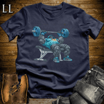 Bench Press Blue Gorilla Navy | Chest Strength Tee