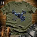 Bench Press Blue Tiger Military Green | Chest Tee