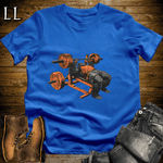 Gym Beast Bench Press Orange Gorilla Royal | Lift Tee