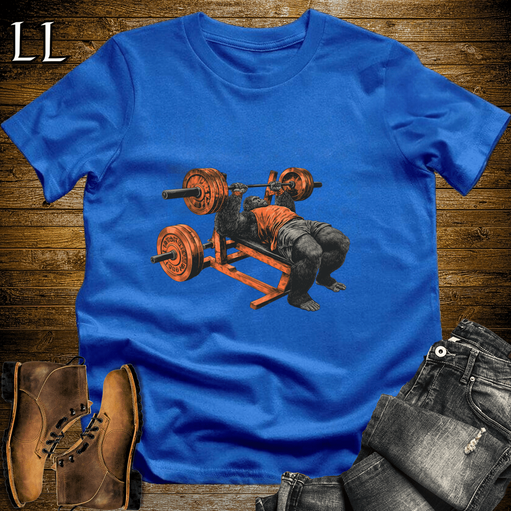 Gym Beast Bench Press Orange Gorilla Royal | Lift Tee