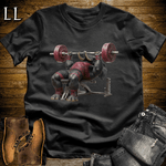 Gym Beast Bench Press Red Elephant Black | Chest Tee