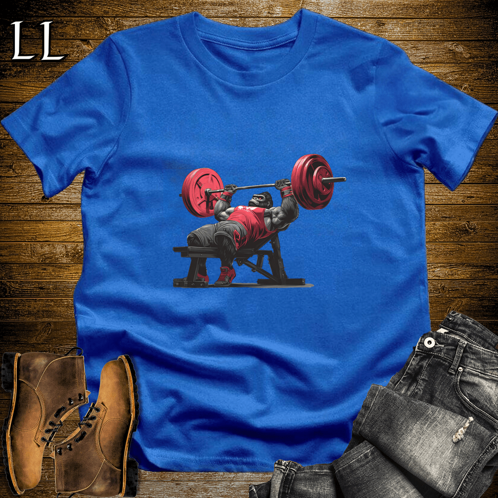 Gym Beast Bench Press Red Gorilla Royal | Fitness Gorilla Tee