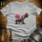 Gym Beast Bench Press Red Gorilla Sport Grey | Fitness Gorilla Tee