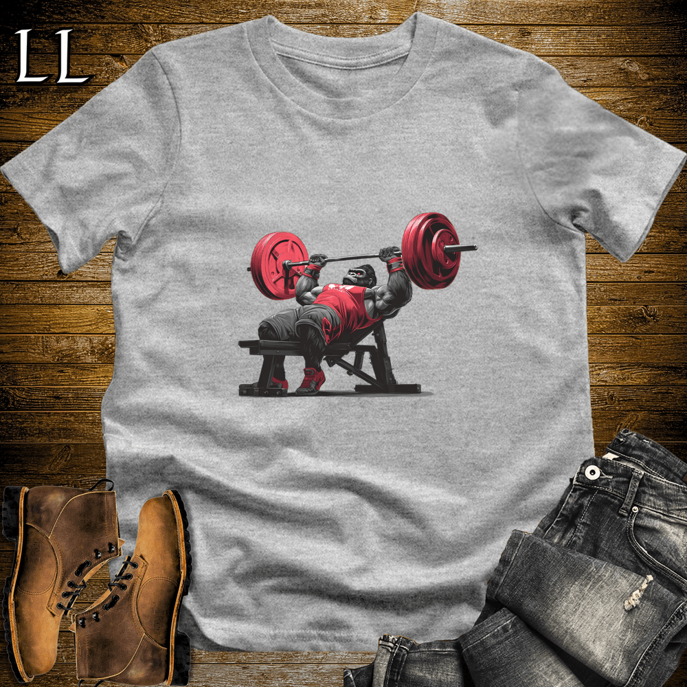 Gym Beast Bench Press Red Gorilla Sport Grey | Fitness Gorilla Tee