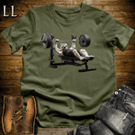 Gym Beast Bench Press Siberian Tiger Military Green | Wild Beast Tee
