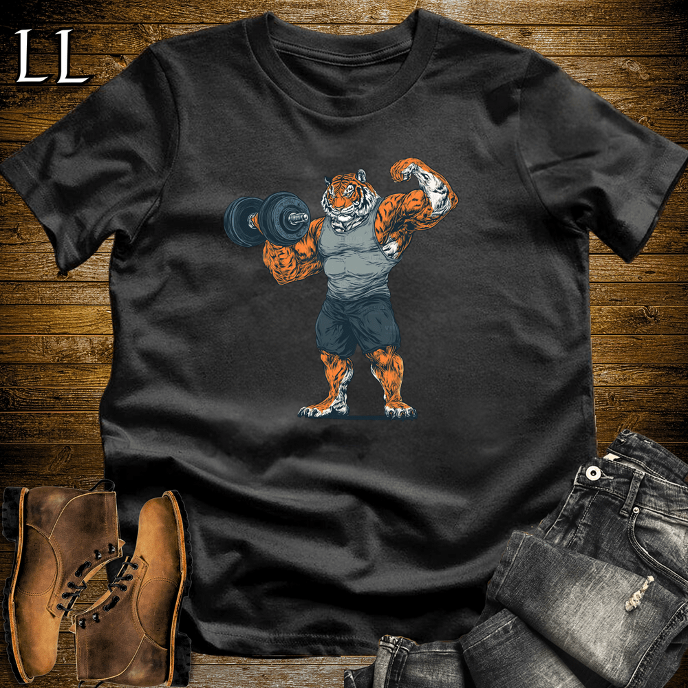 Gym Beast Bicep Curl Bengal Tiger - Black - LegacyLayers