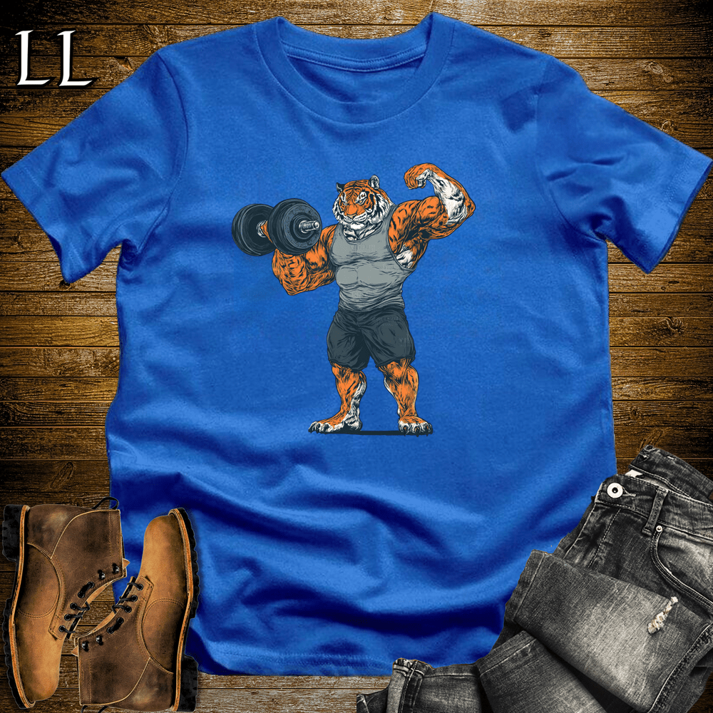 Gym Beast Bicep Curl Bengal Tiger - Royal - LegacyLayers