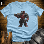 Bicep Curl Black Elephant Light Blue | Arm Training Tee