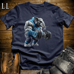 Bicep Curl Blue Elephant Navy | Arm Strength Tee