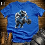 Bicep Curl Blue Elephant Royal Blue | Arm Strength Tee
