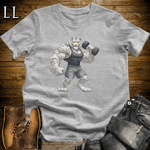 Bicep Curl Siberian Tiger Sport Grey | Arm Strength Tee