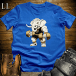 Bicep Curl White Elephant Royal Blue | Arm Strength Tee