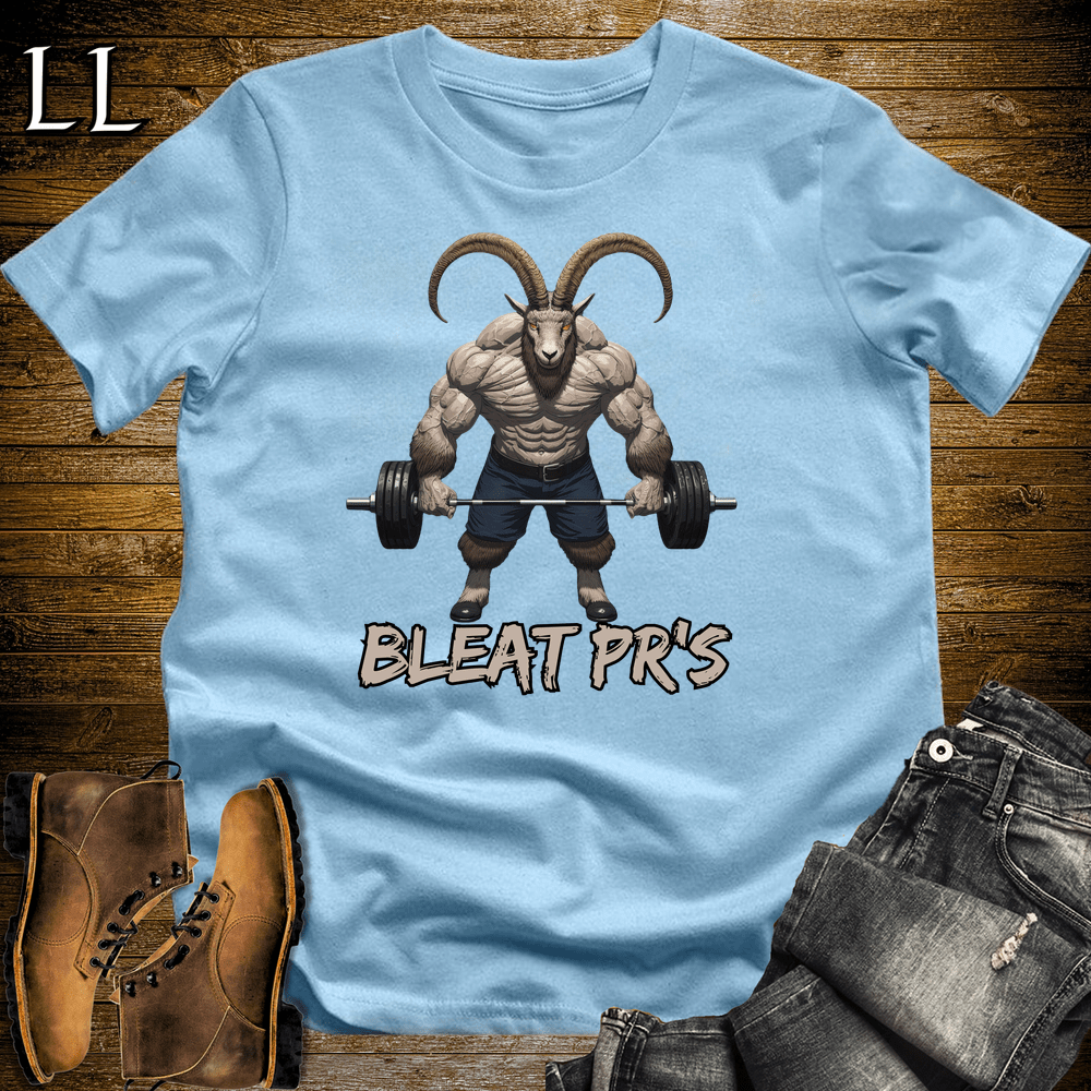 Gym Beast Bleat Press Light Blue | Funny Farm Tee