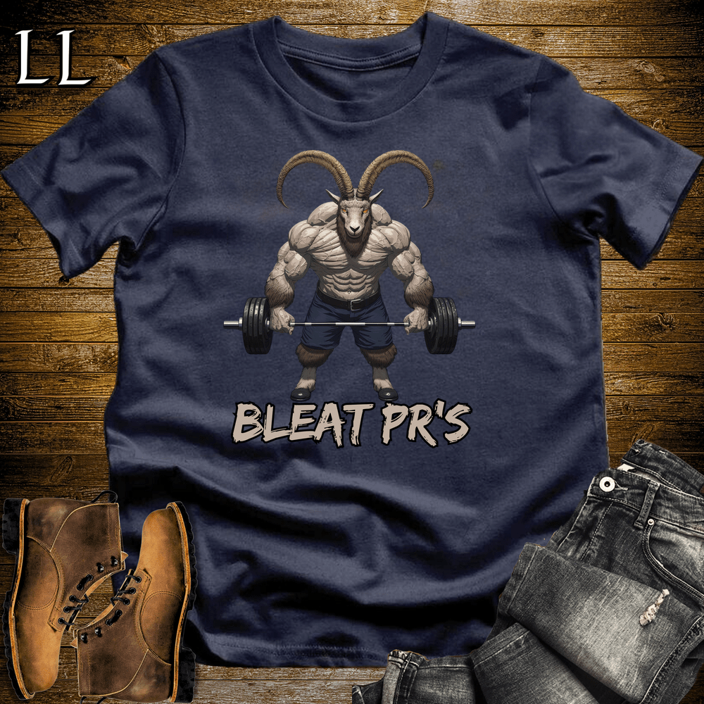 Gym Beast Bleat Press Navy | Funny Farm Tee