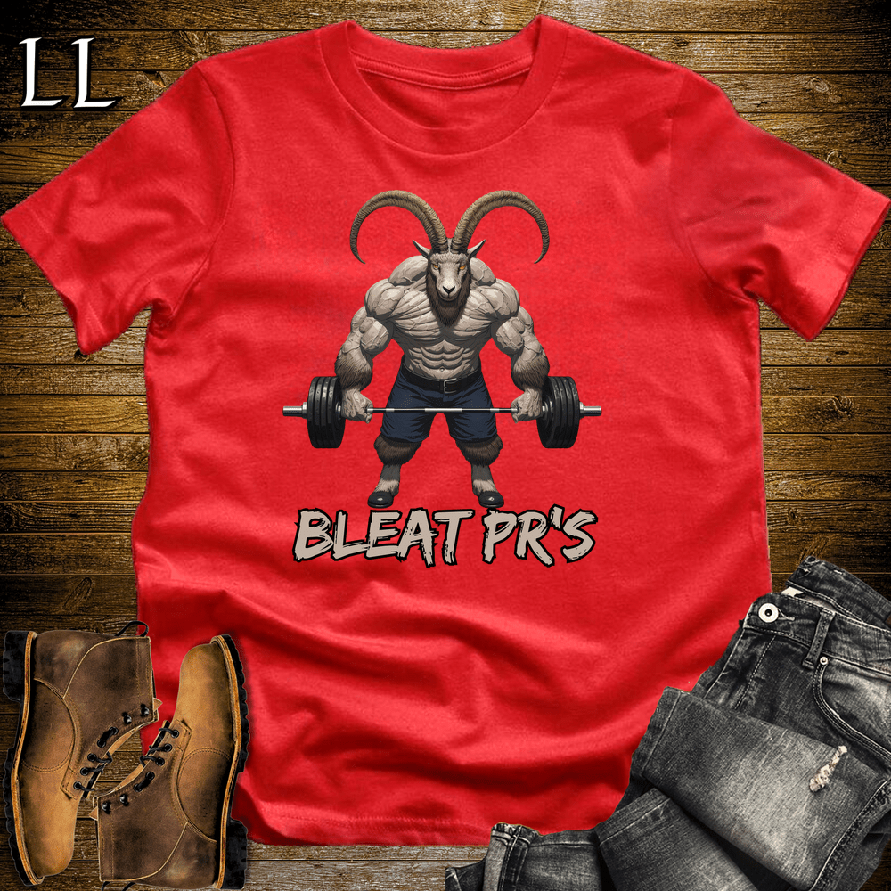 Gym Beast Bleat Press Red | Funny Farm Tee