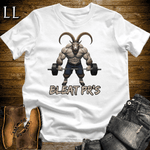 Gym Beast Bleat Press White | Funny Farm Tee