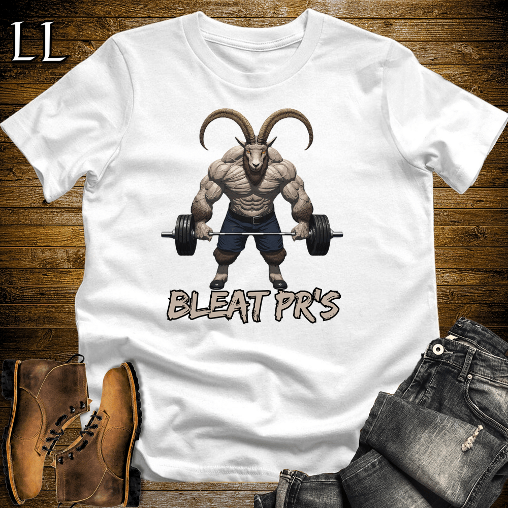 Gym Beast Bleat Press White | Funny Farm Tee