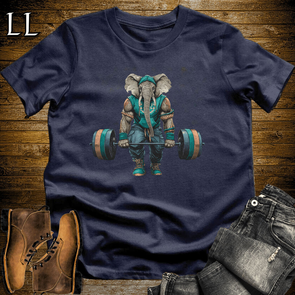 Gym Beast Deadlift Aqua Elephant - Navy - LegacyLayers
