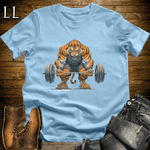 Gym Beast Deadlift Bengal Tiger Light Blue | Strength Tee